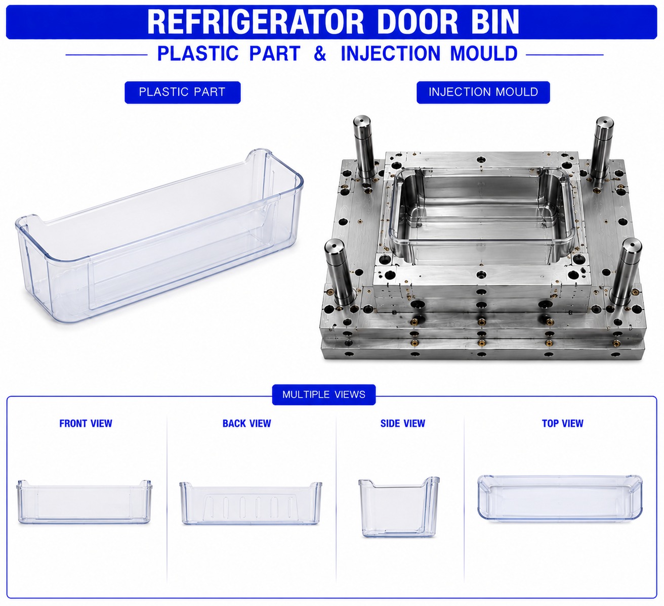 Refrigerator Plastic Door Bin